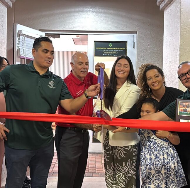 Tree of Life Media Box Ribbon Cutting