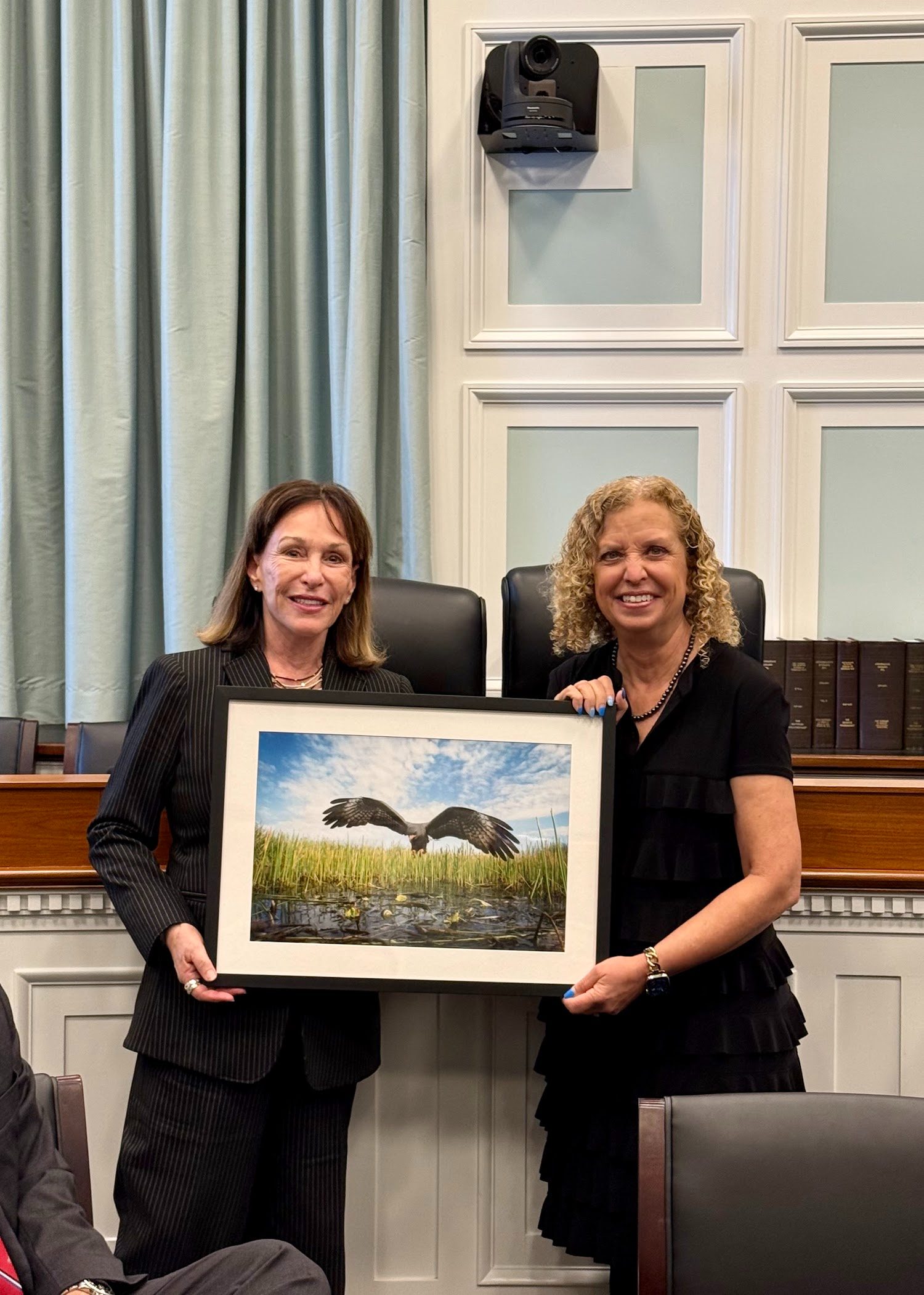 Rep Debbie Wasserman Schultz with The Everglades Foundation Founding Director Mary Barley