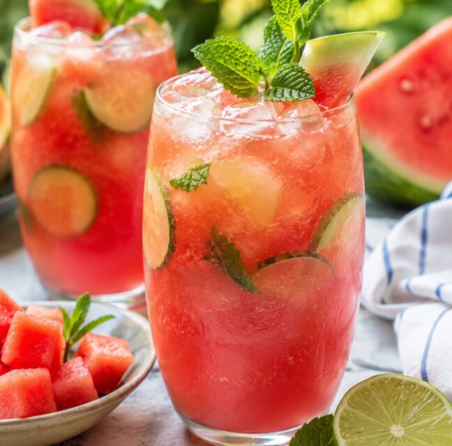 Watermelon Cucumber Mint Cooler